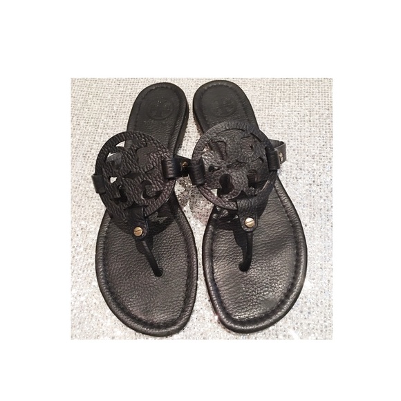 Tory Burch Shoes - Tory Burch Miller Logo Sandal Black